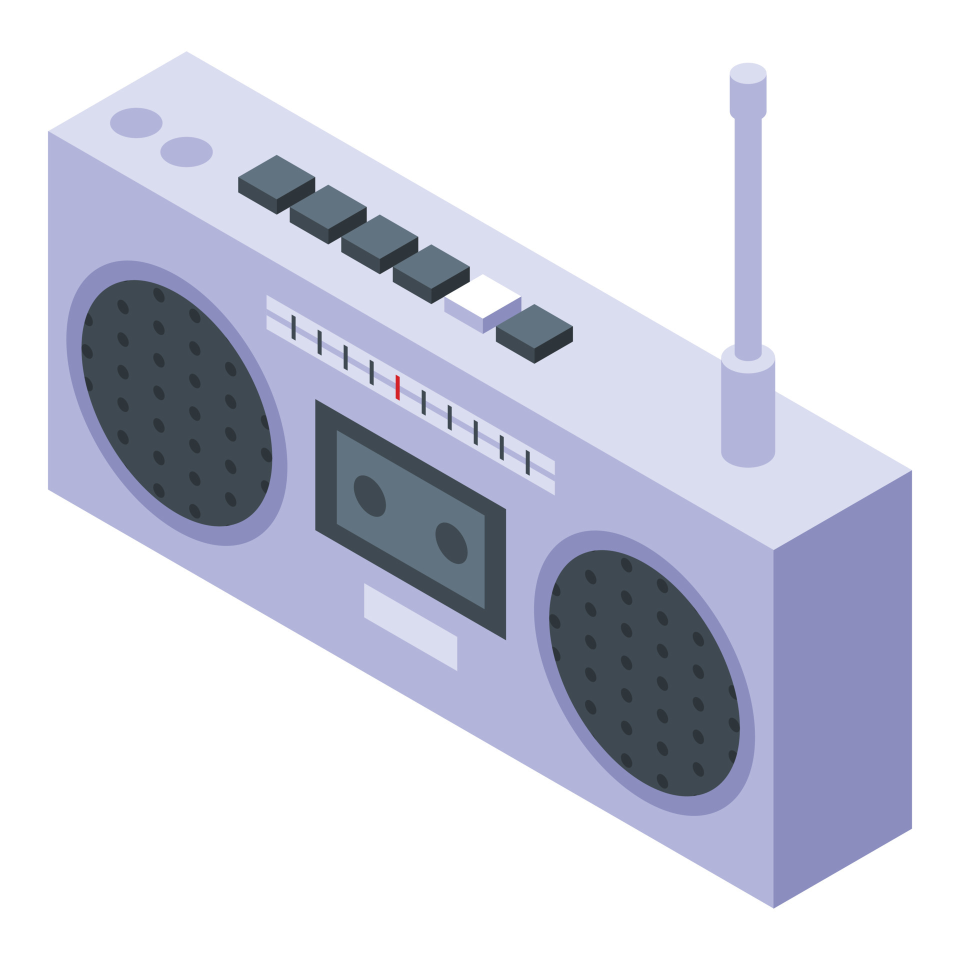 Senior boombox icon, isometric style 15888526 Vector Art at Vecteezy