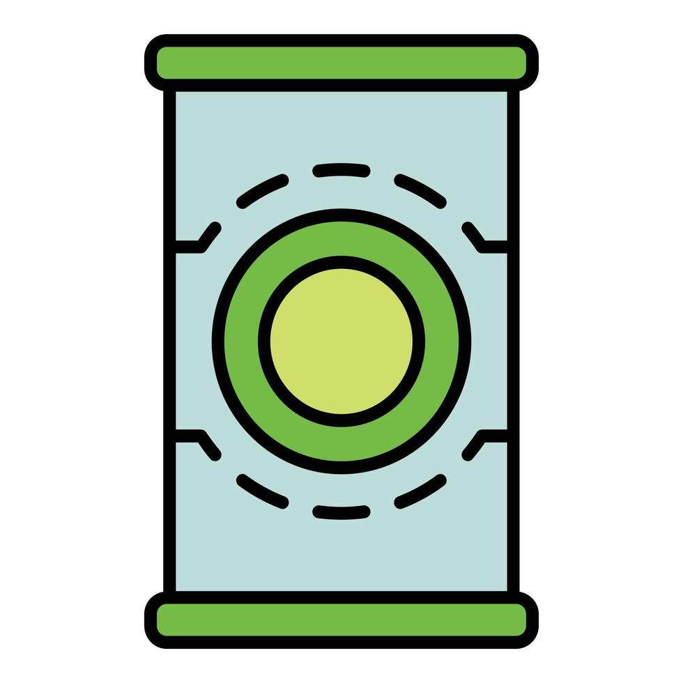 Tomato tin can icon color outline vector