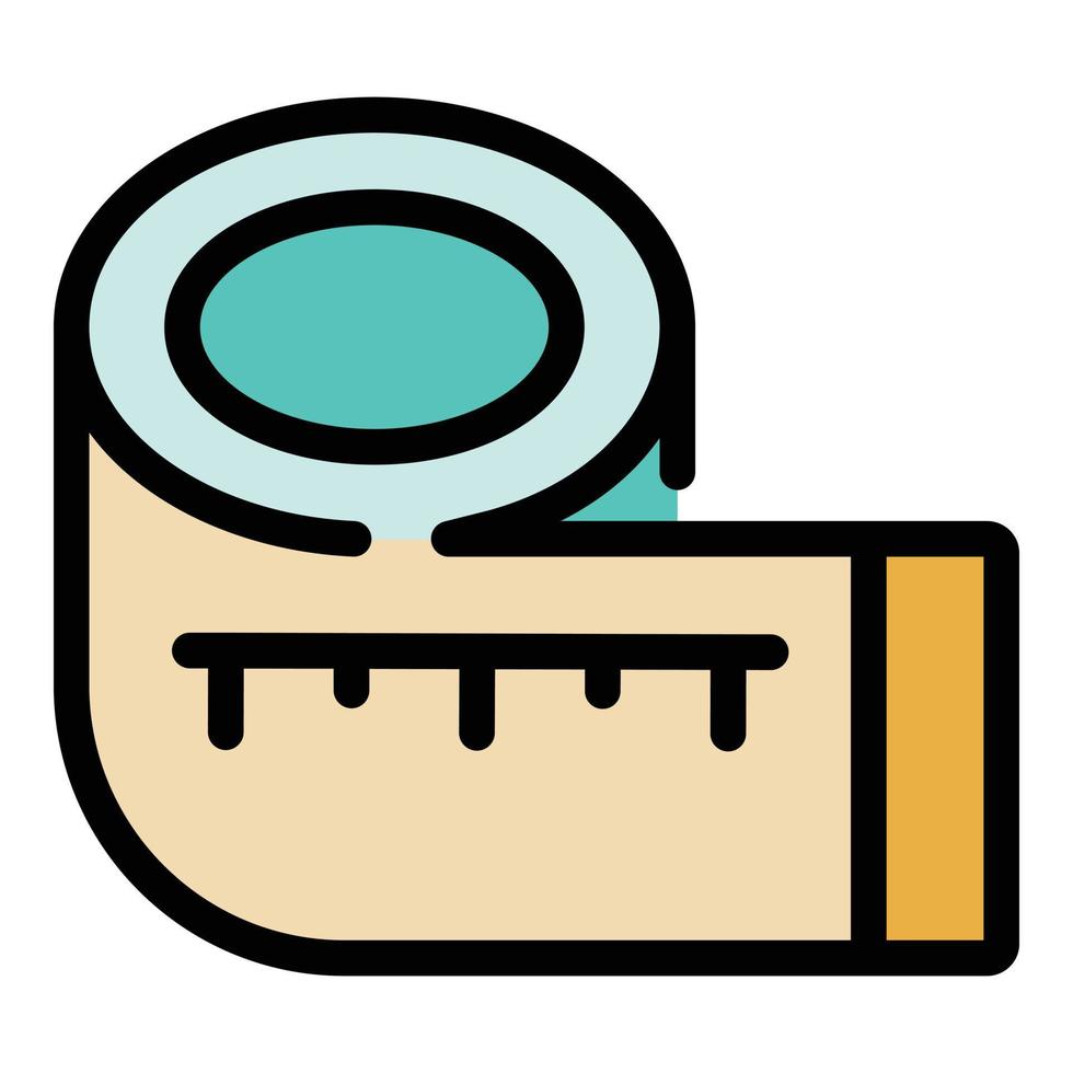 Body meter icon color outline vector