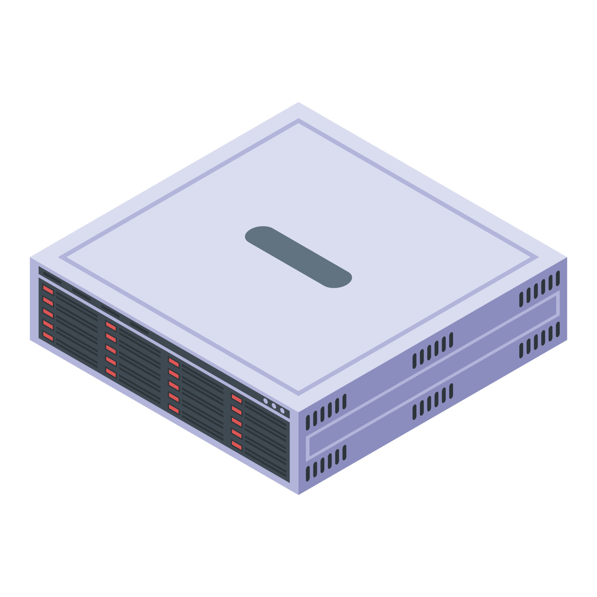Digital data storage icon, isometric style 15888802 Vector Art at Vecteezy