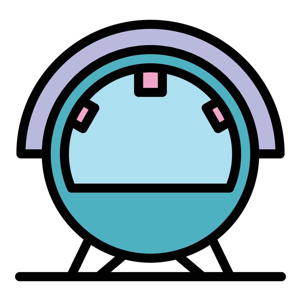 Modern equipment in healthcare icon color outline vector