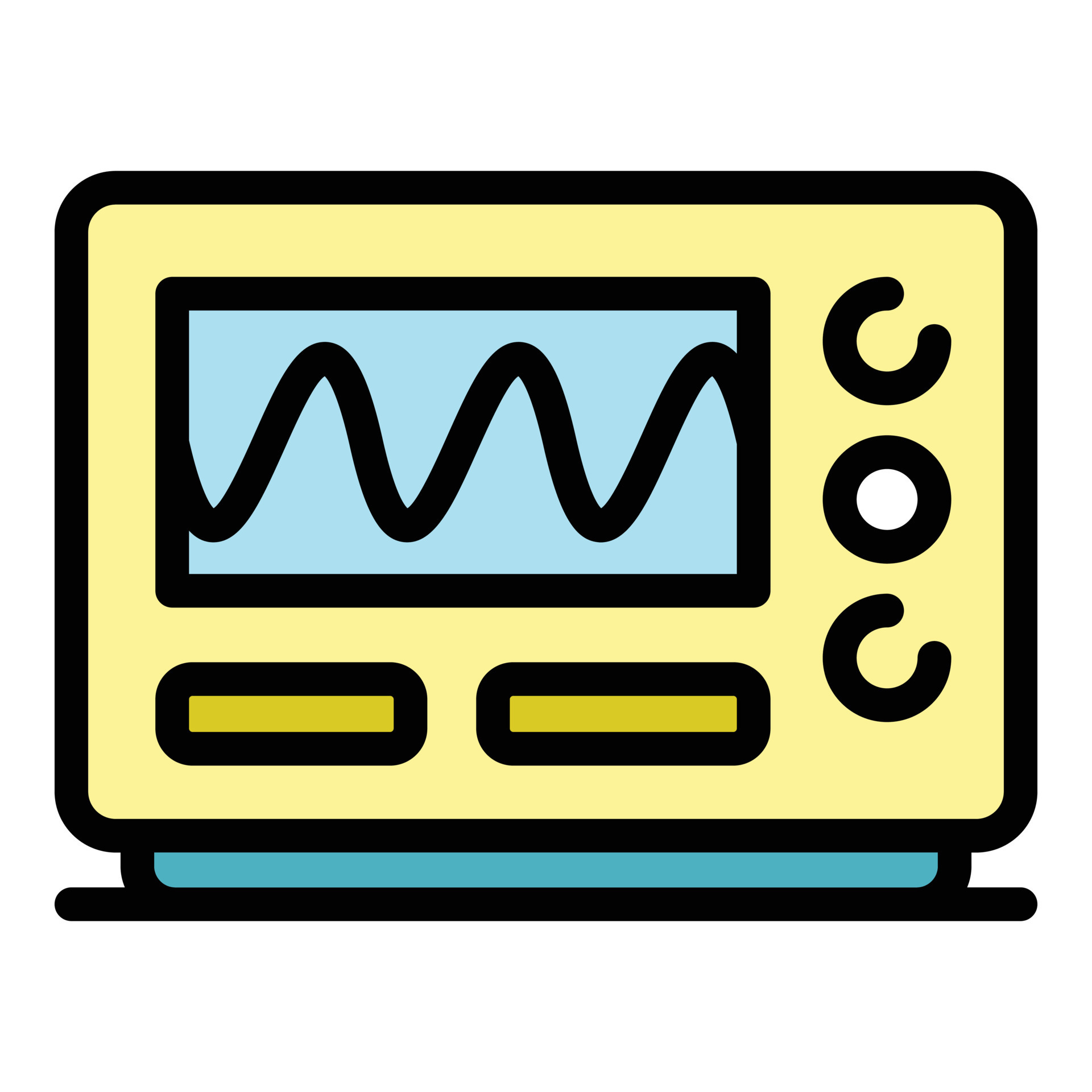 Oscilloscope icon color outline vector 15889447 Vector Art at Vecteezy