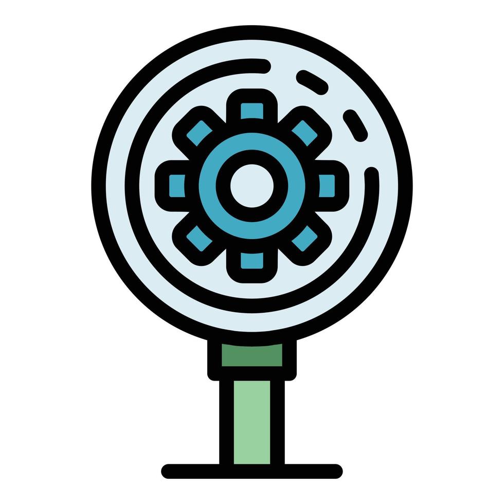 Cyber gaming icon color outline vector