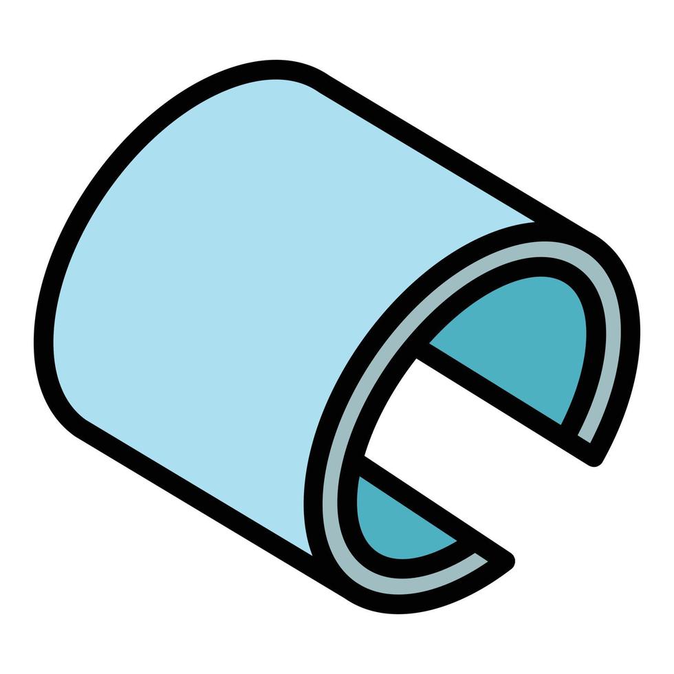 Adaptive flexible screen icon color outline vector