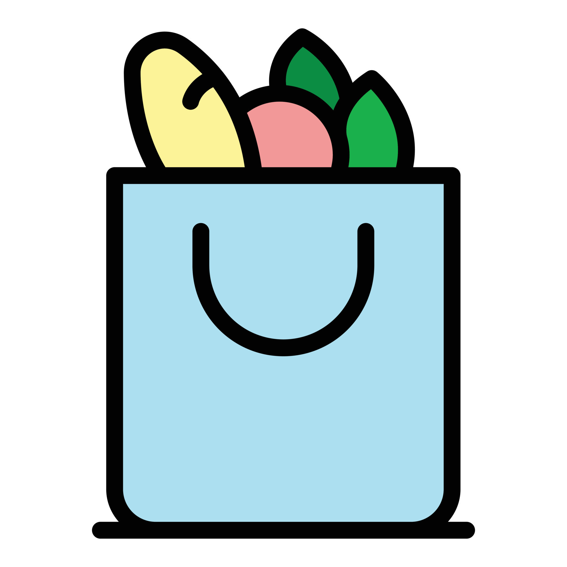Shopping bag icon color outline vector 15889682 Vector Art at Vecteezy