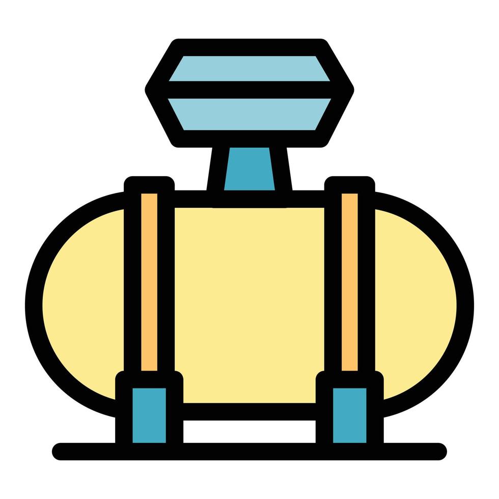Compressor device icon color outline vector