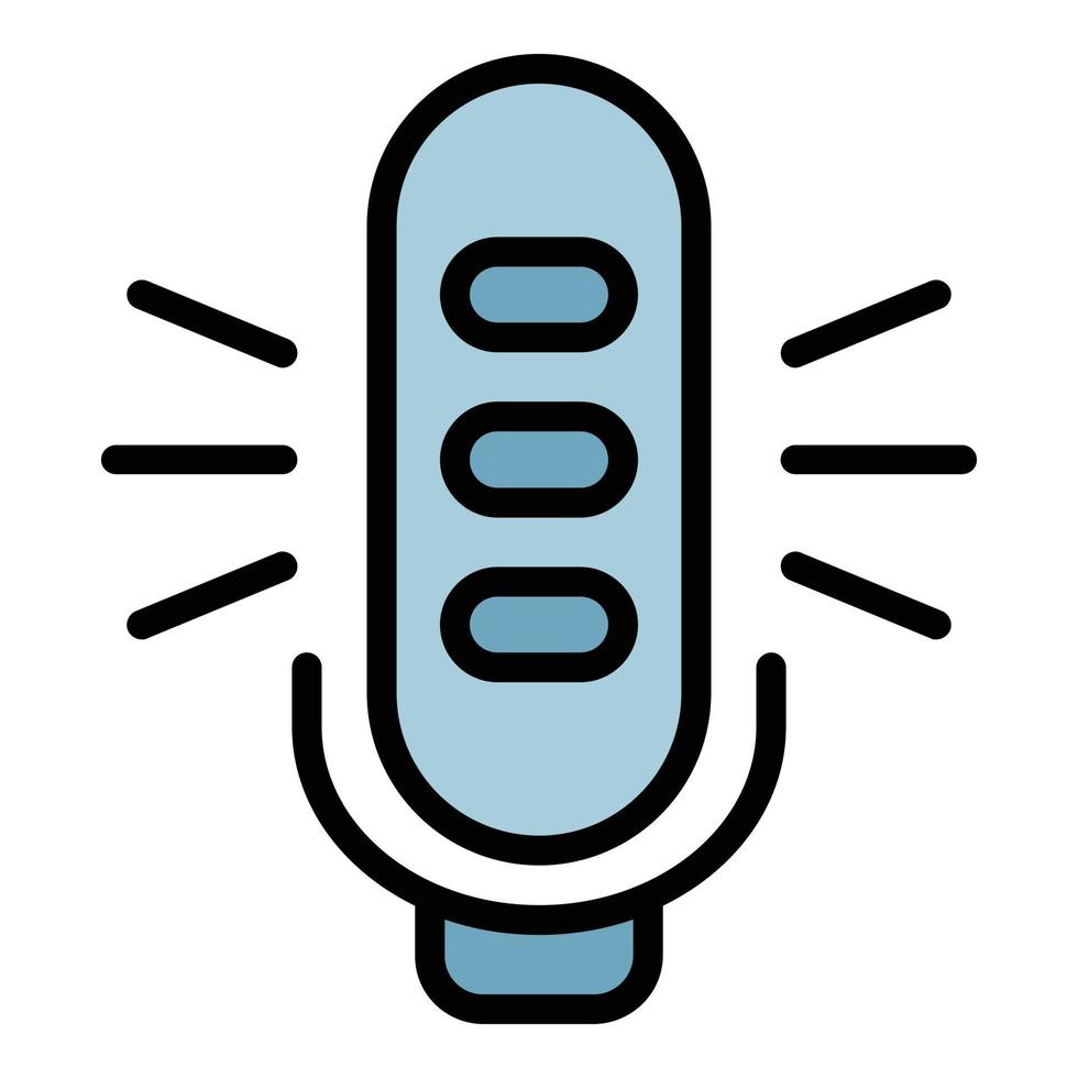 Studio microphone icon color outline vector