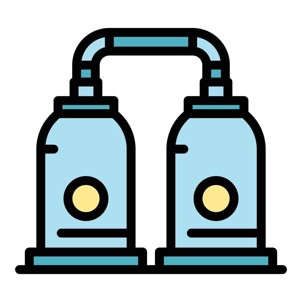Bourbon factory icon color outline vector