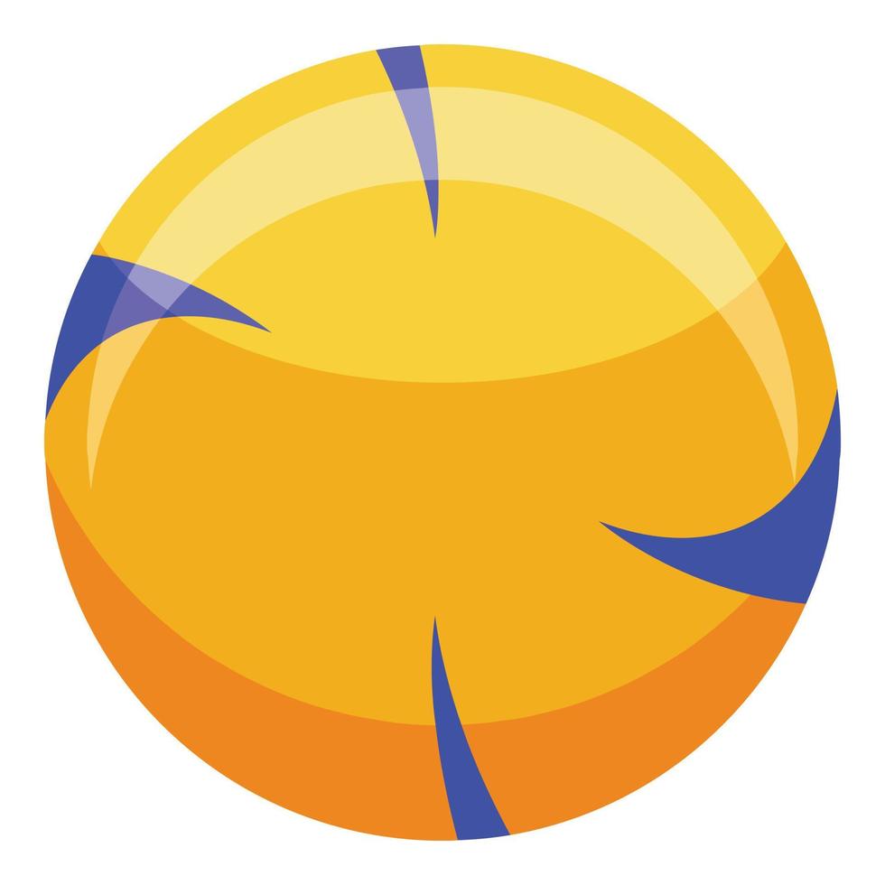 Volleyball ball icon, isometric style vector