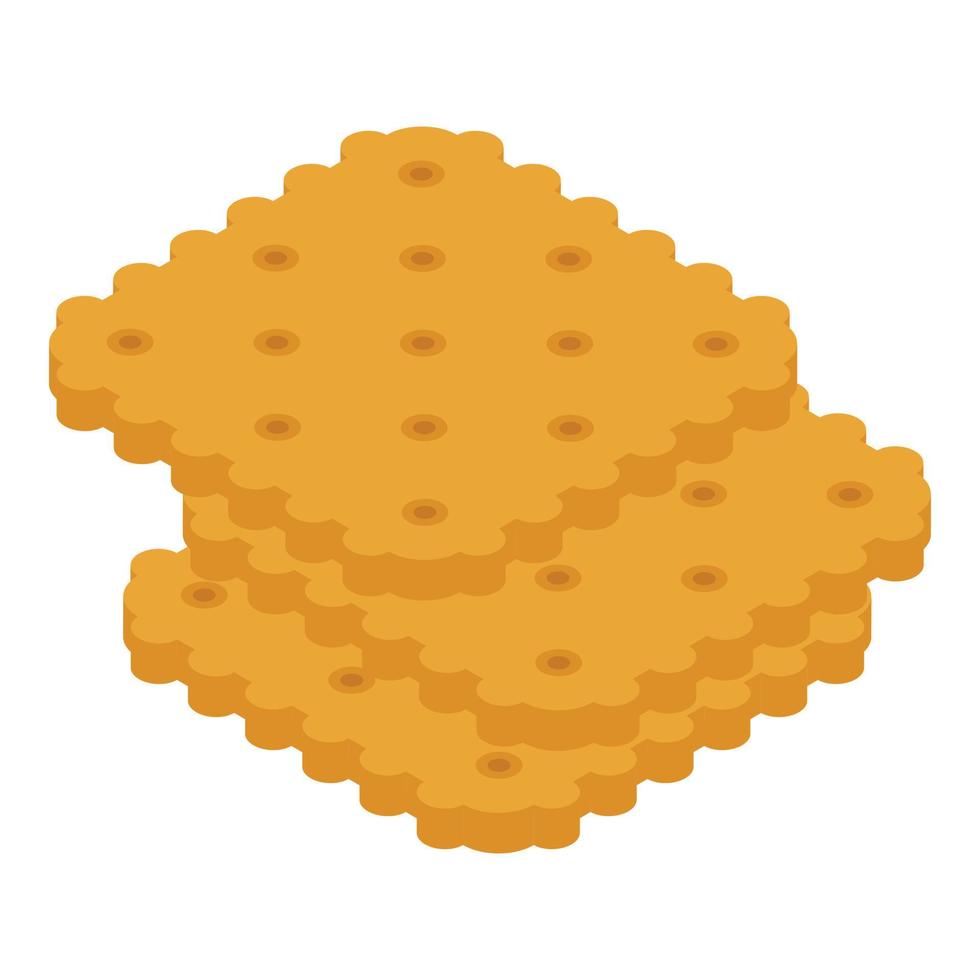 Plane snacks icon, isometric style vector