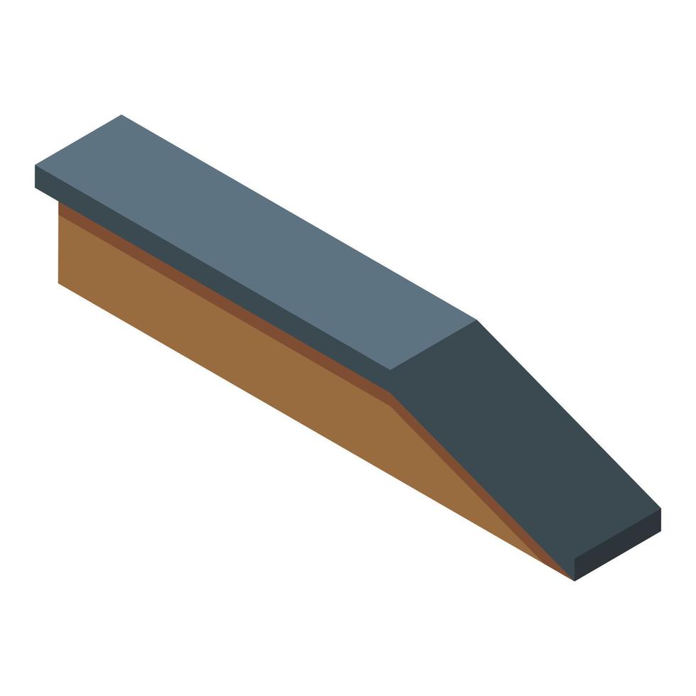 Street ramp icon, isometric style vector