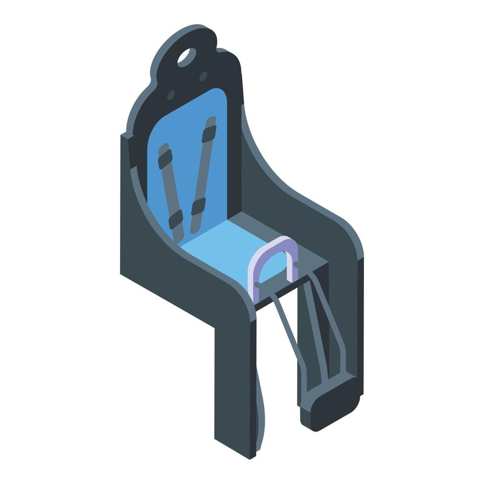 Child seat bike icon, isometric style vector