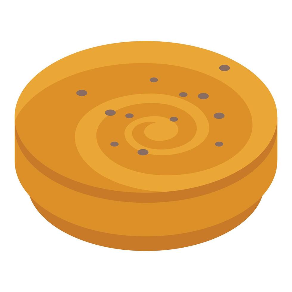 Bakery cook icon, isometric style vector