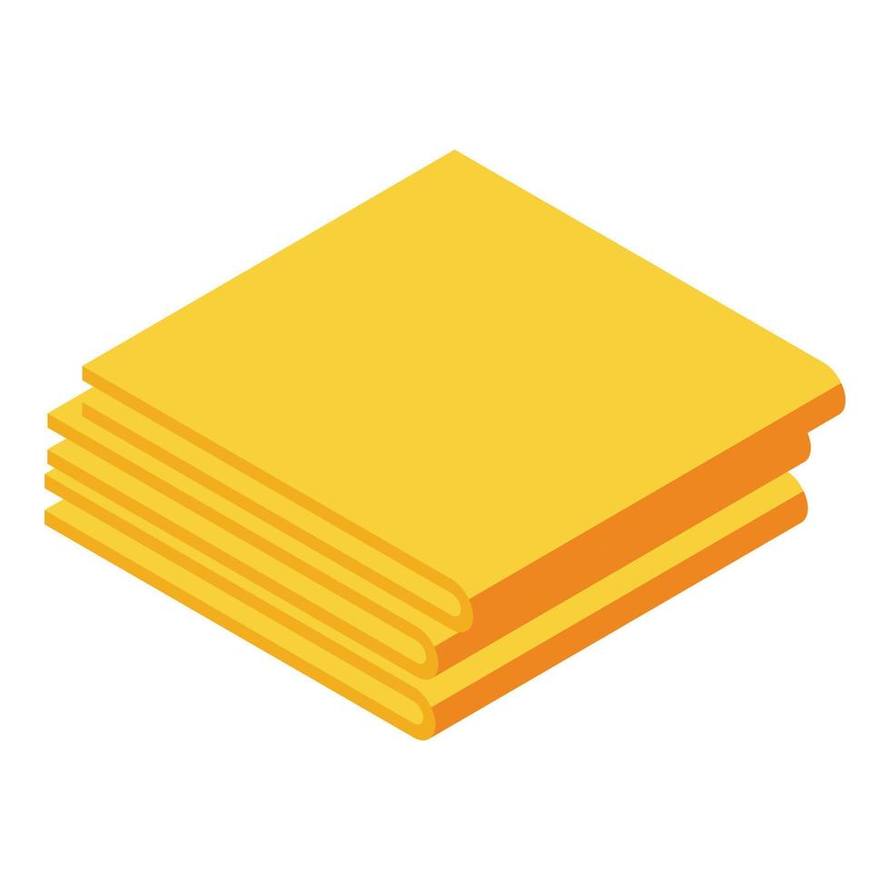 Tissue stack icon, isometric style vector