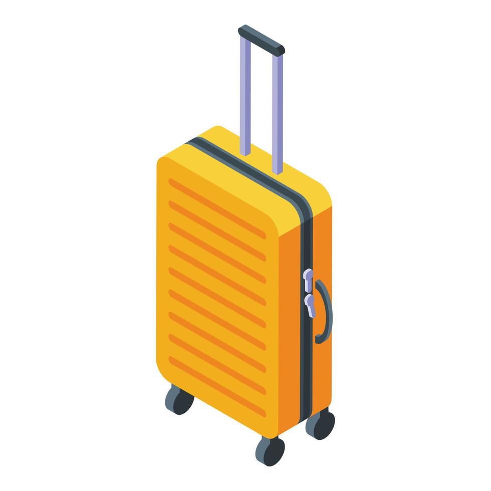 Baggage icon, isometric style vector