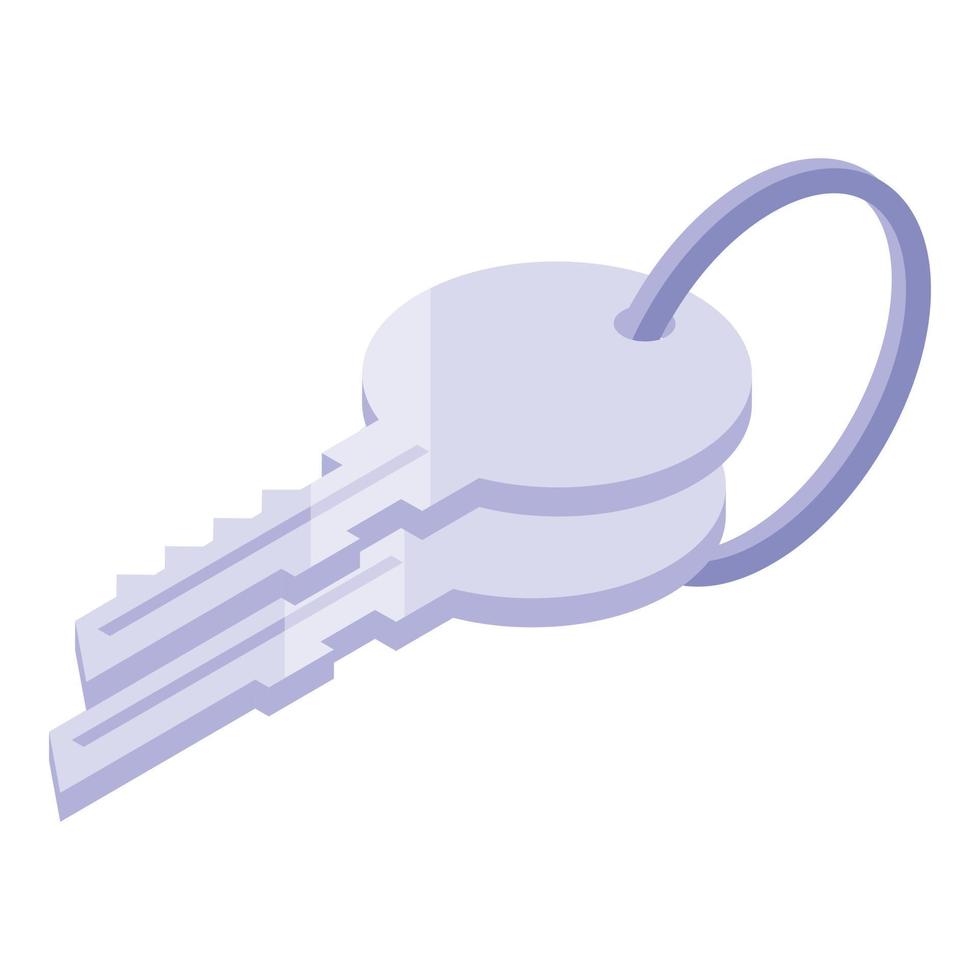 Rent apartment keys icon, isometric style vector