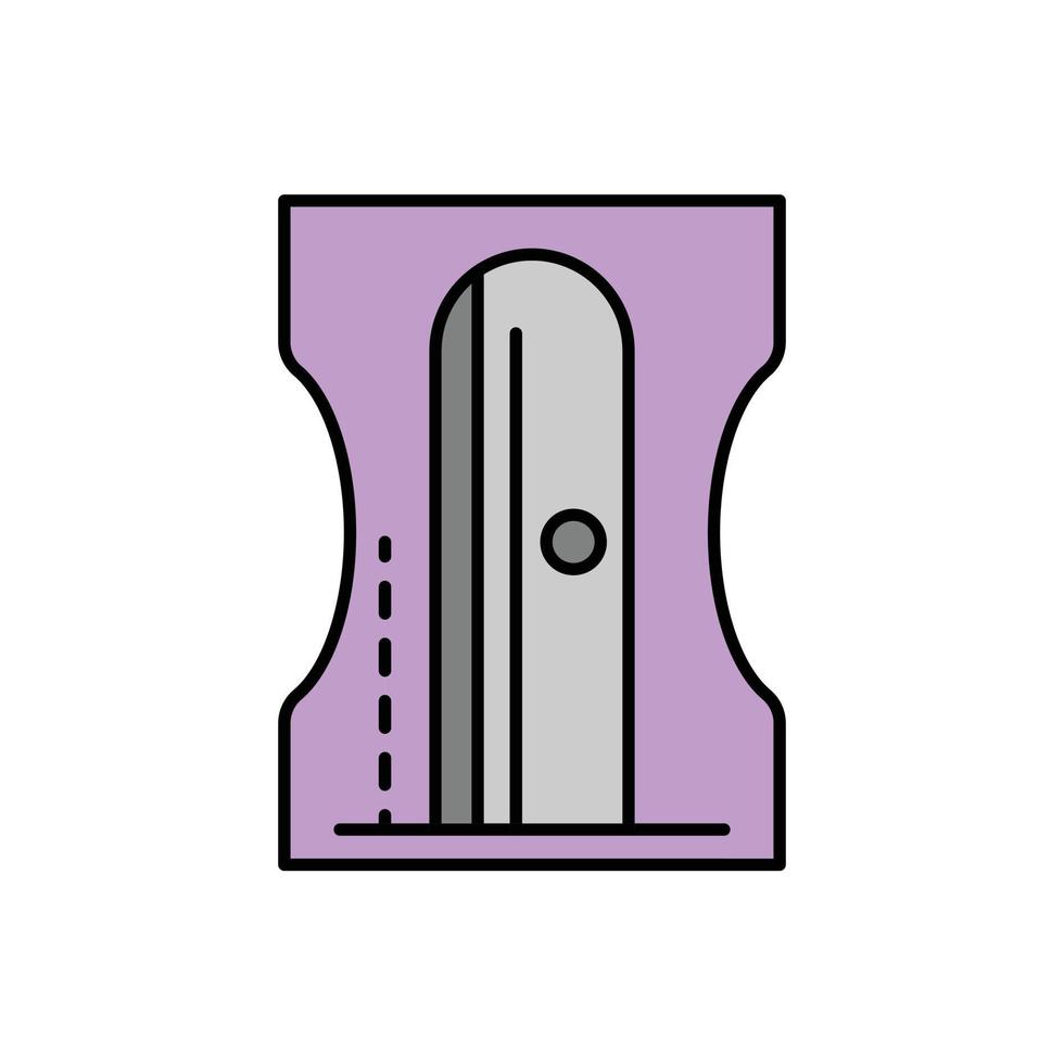 School sharpener icon color outline vector