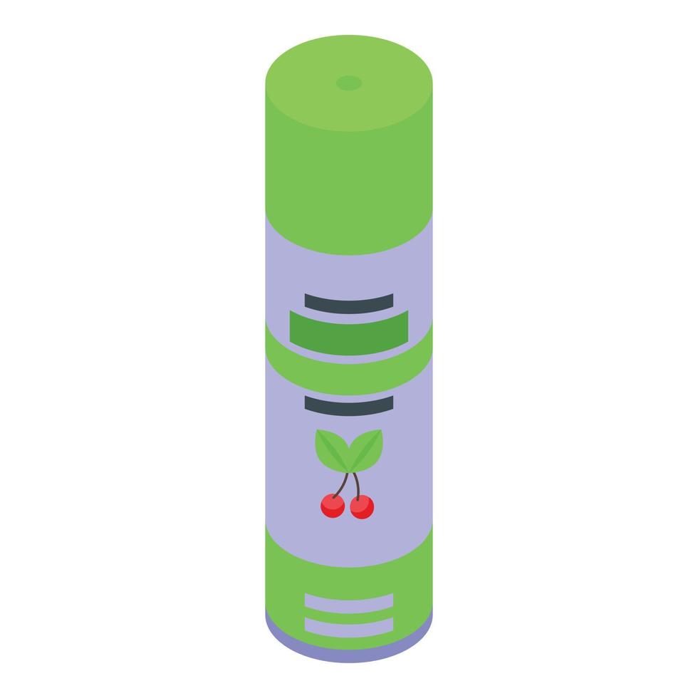 Cherry air freshener icon, isometric style vector