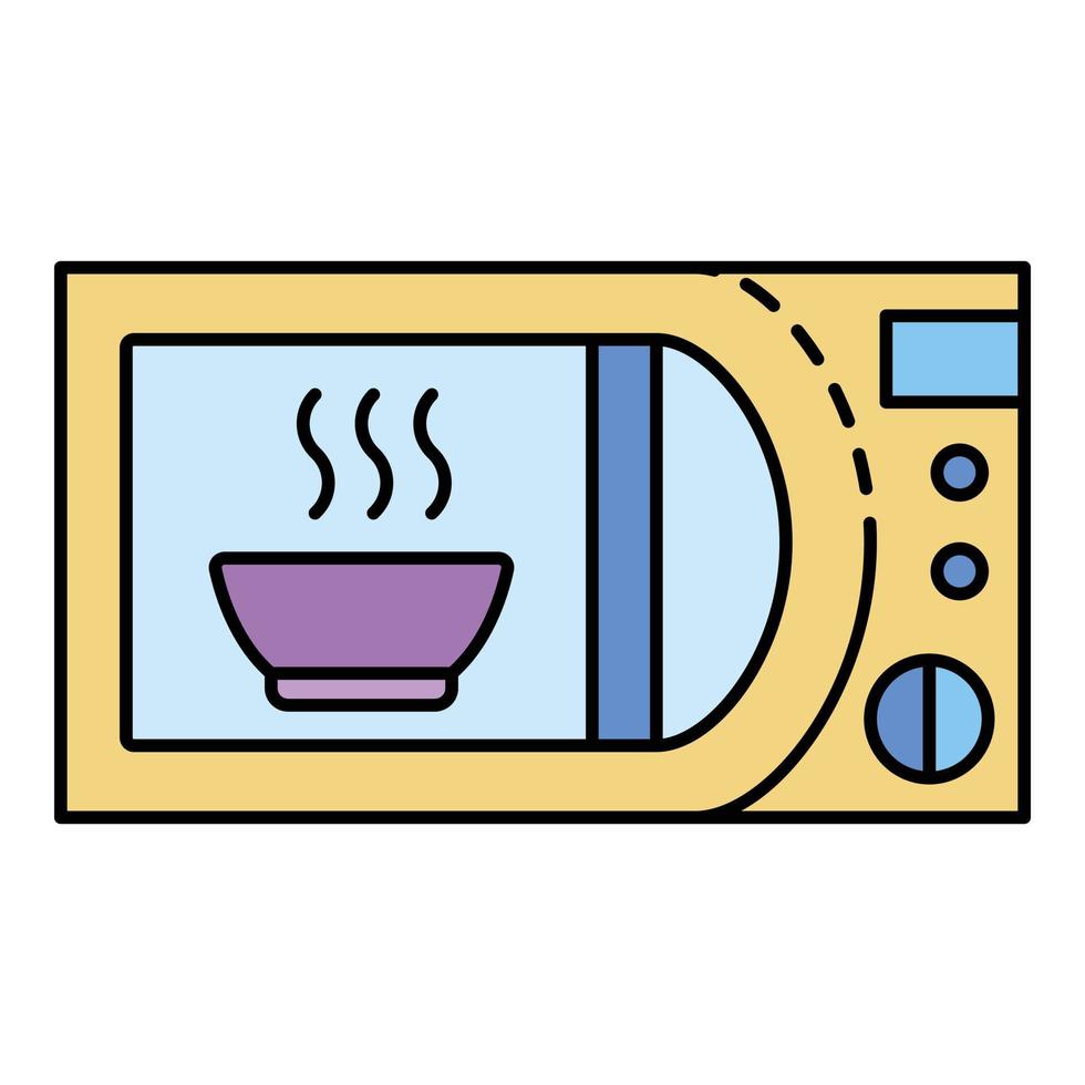 Cute Microwave Icon, Stock vector