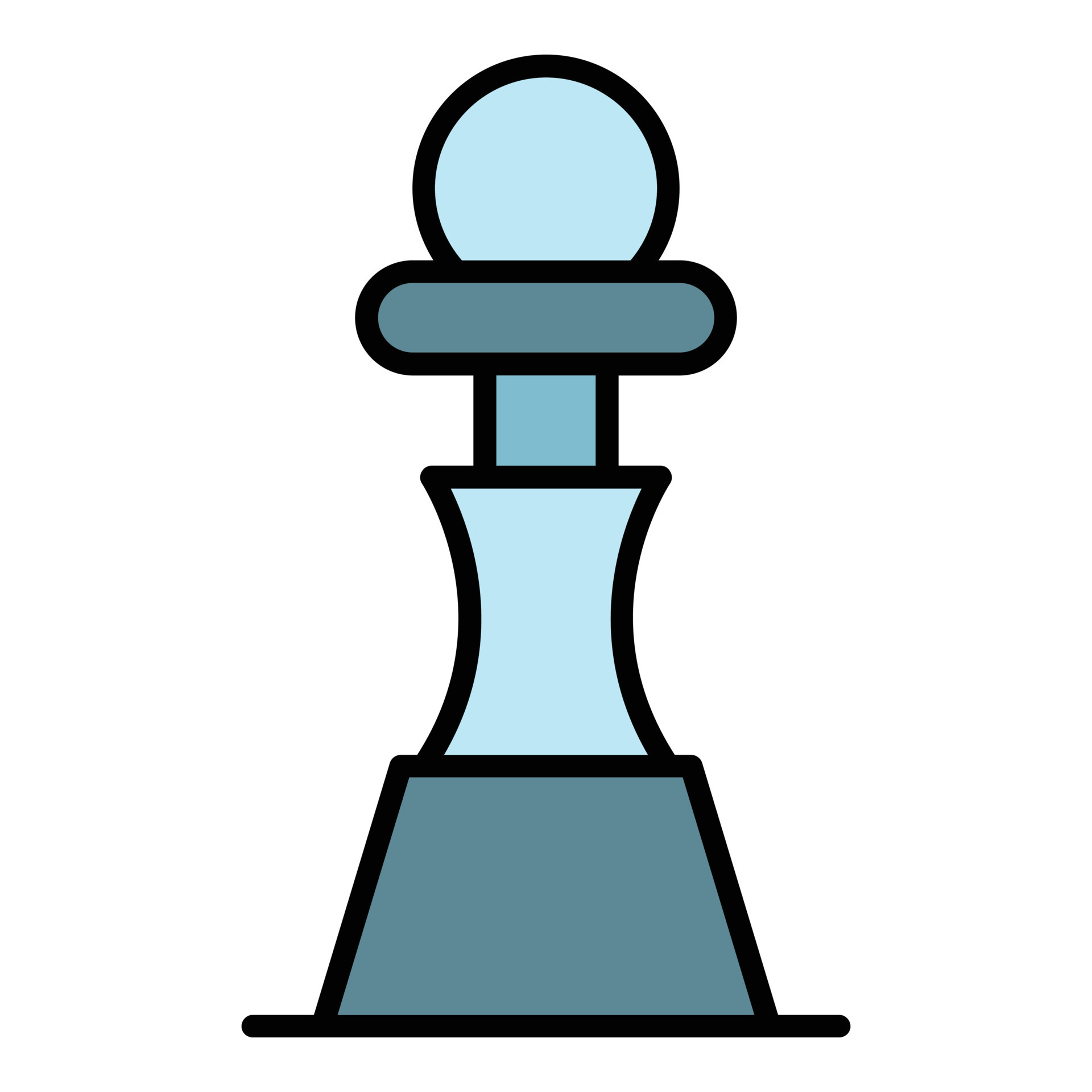 Chess pawn piece icon color outline vector 15890340 Vector Art at Vecteezy