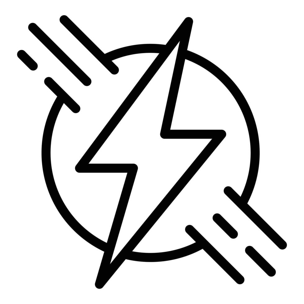 Productivity energy icon outline vector. Productive work vector