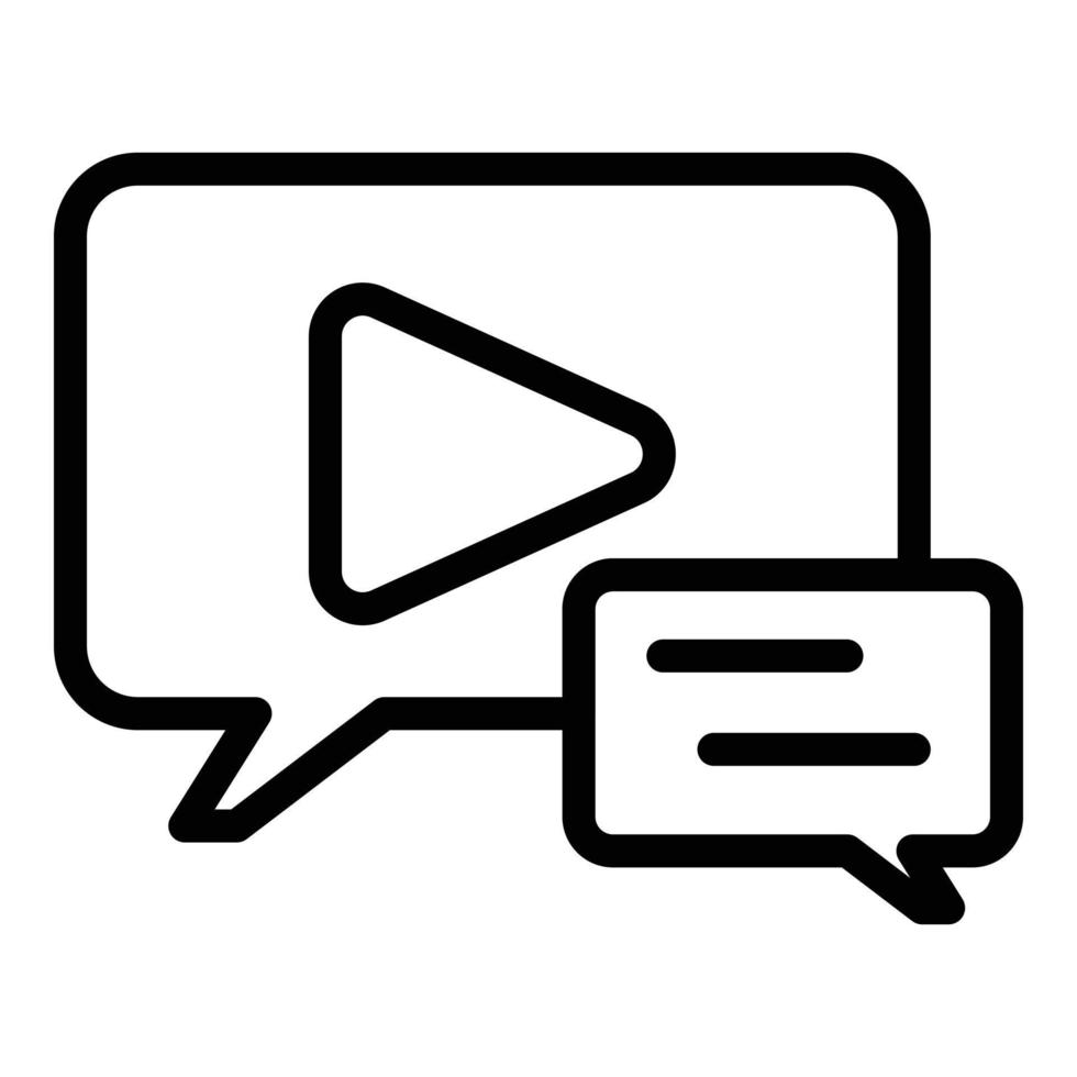 Course group icon outline vector. People conference vector