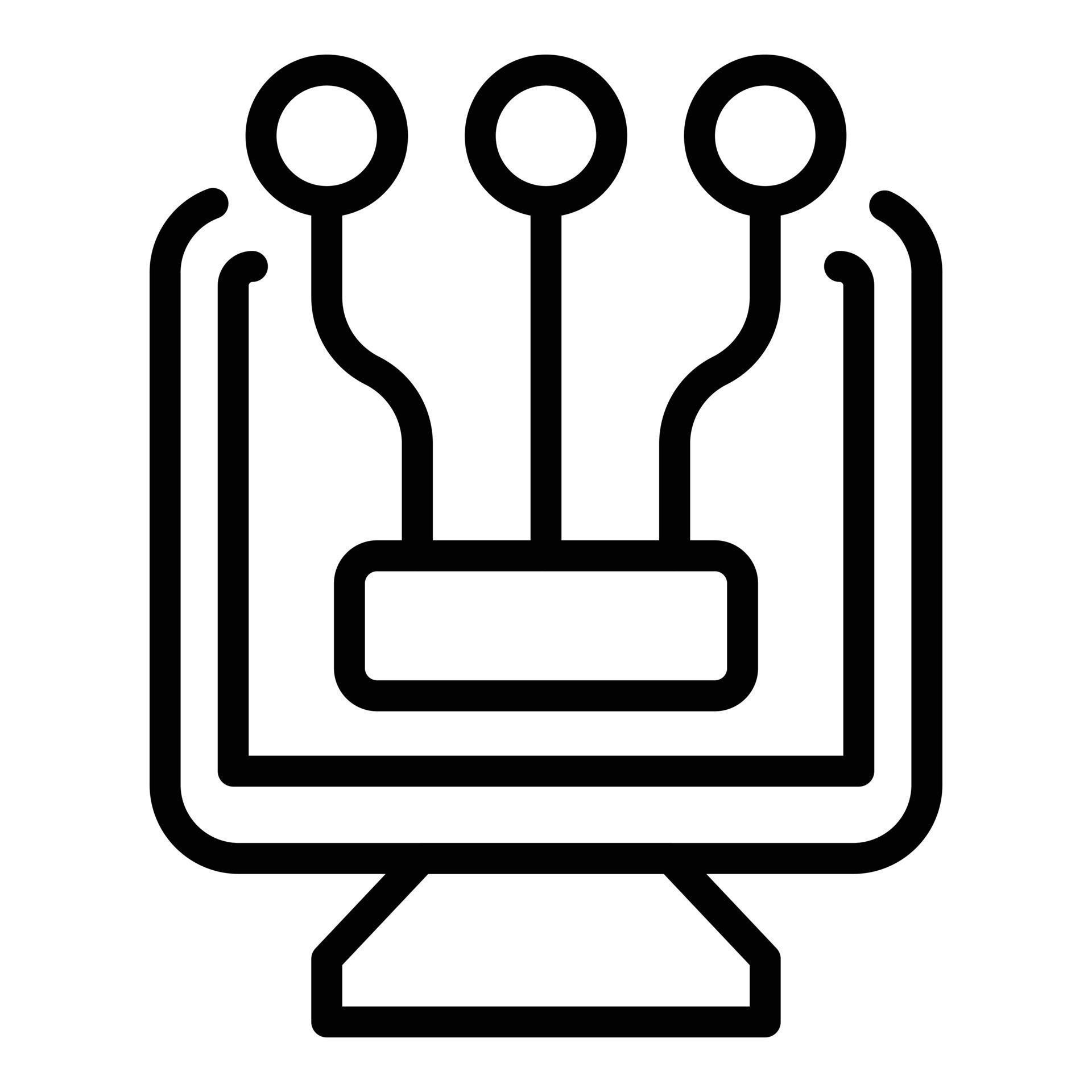 Digital data icon outline vector. Business technology 15890622 Vector ...