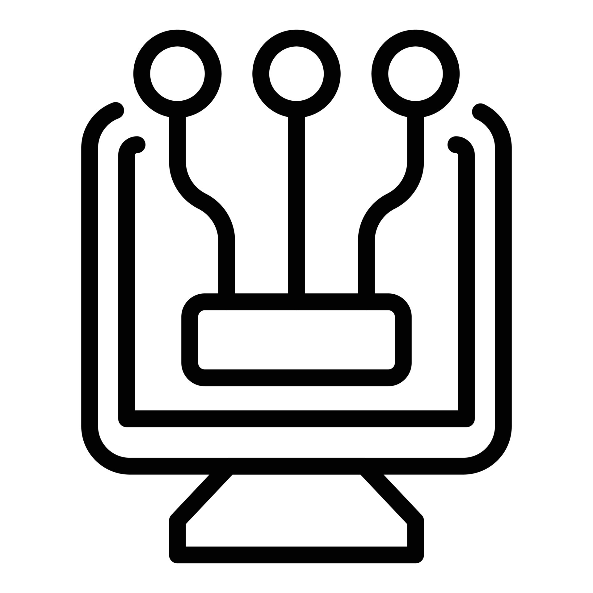 Digital data icon outline vector. Business technology 15890622 Vector ...