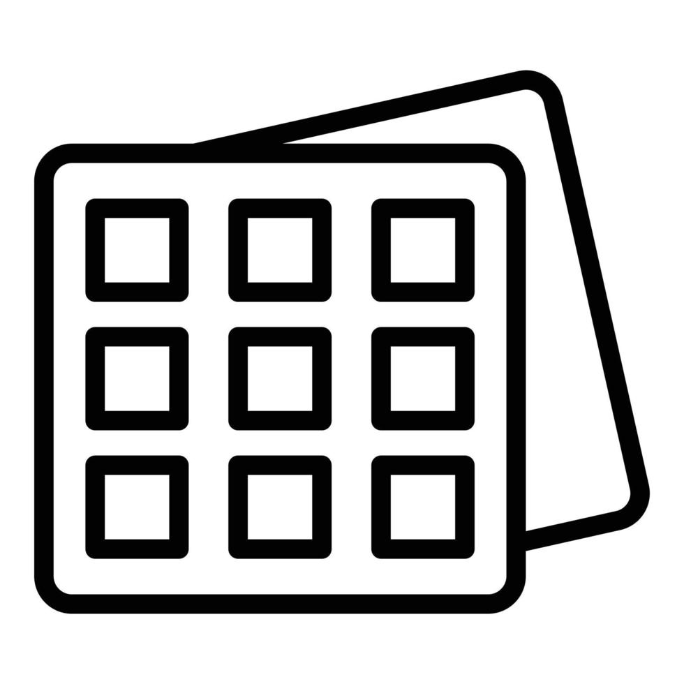 Event planner office icon, outline style vector