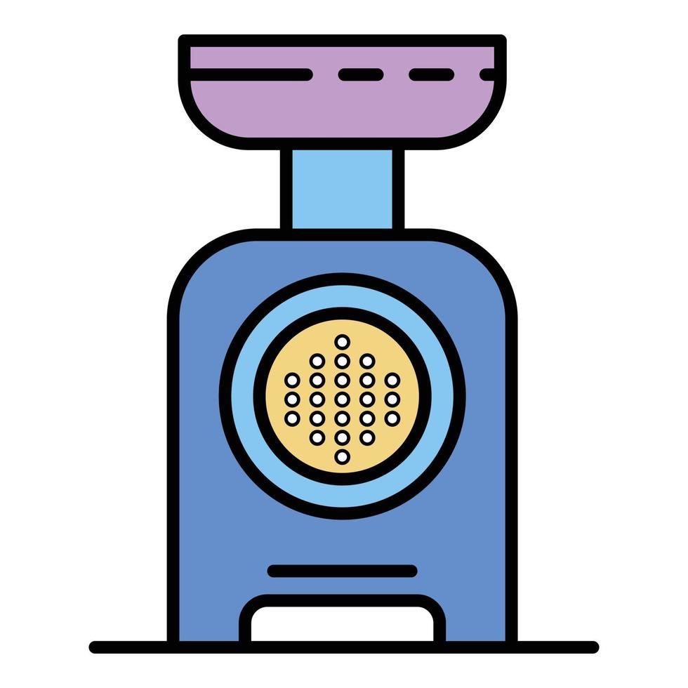 Modern meat grinder icon color outline vector