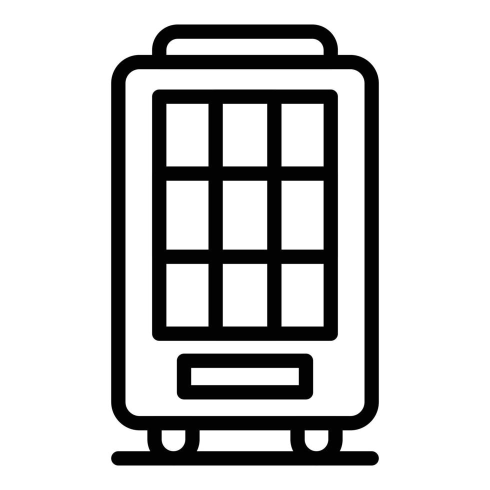 Drinking machine icon, outline style vector