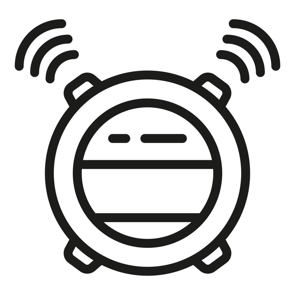 Round tracker icon, outline style vector