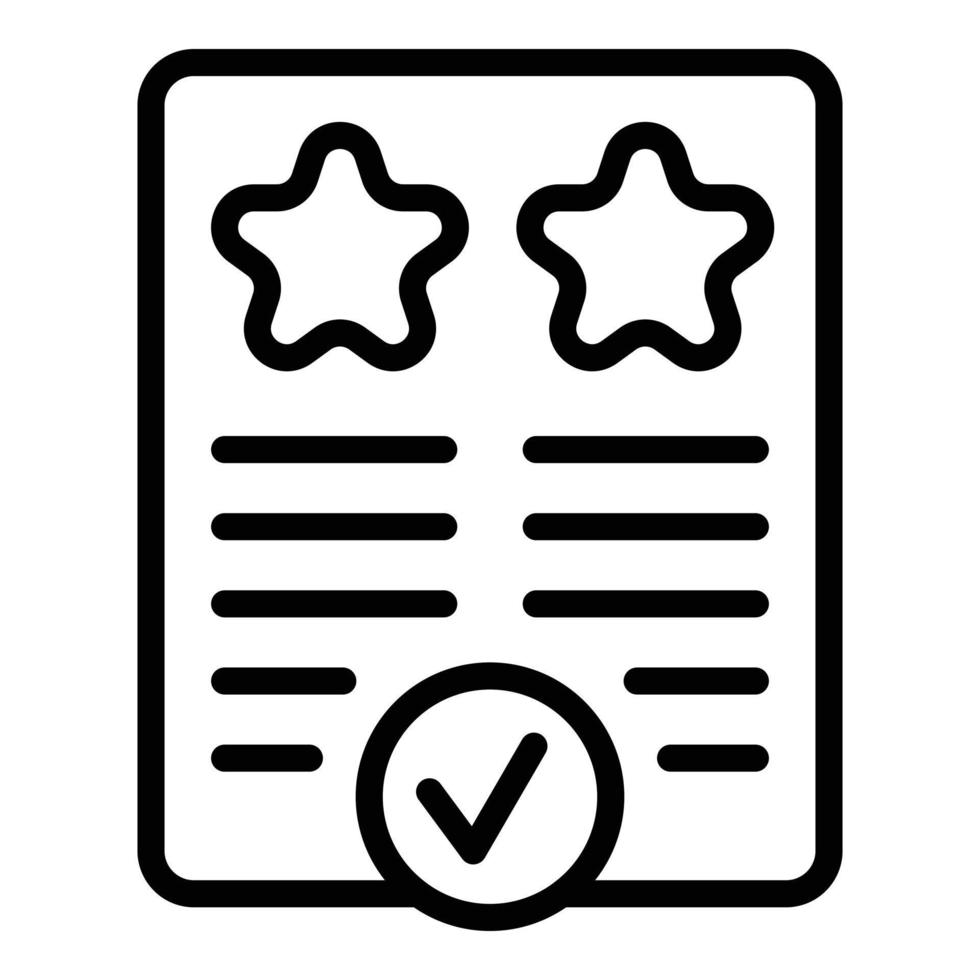 Data product icon outline vector. Compare template vector