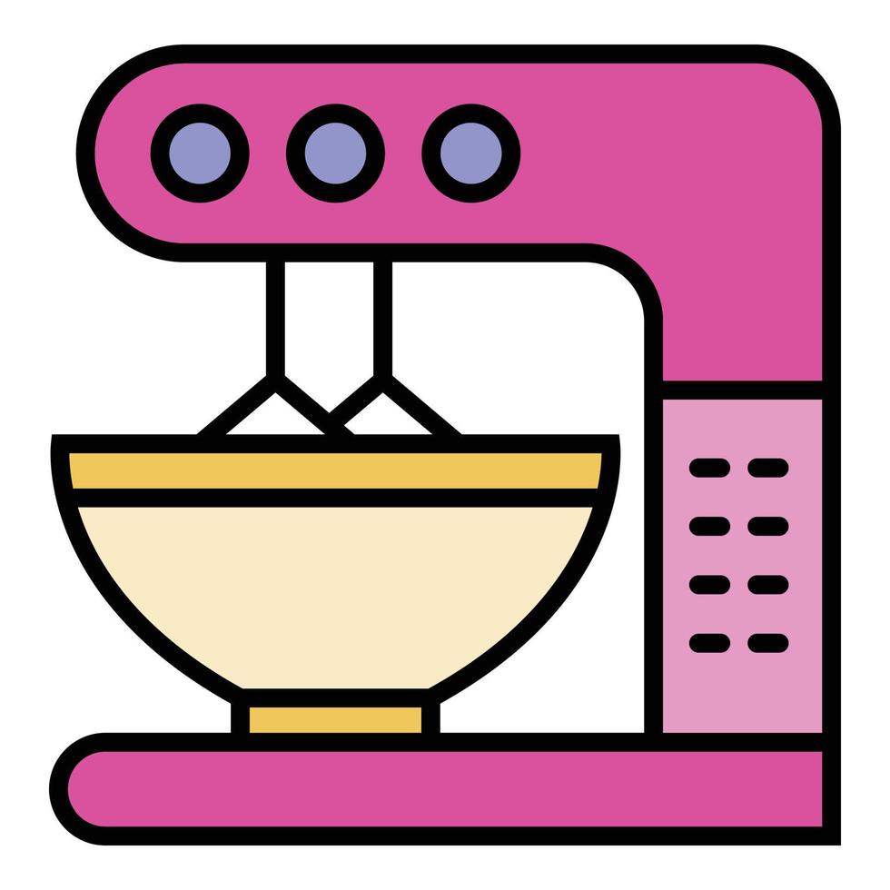 Modern mixer icon color outline vector