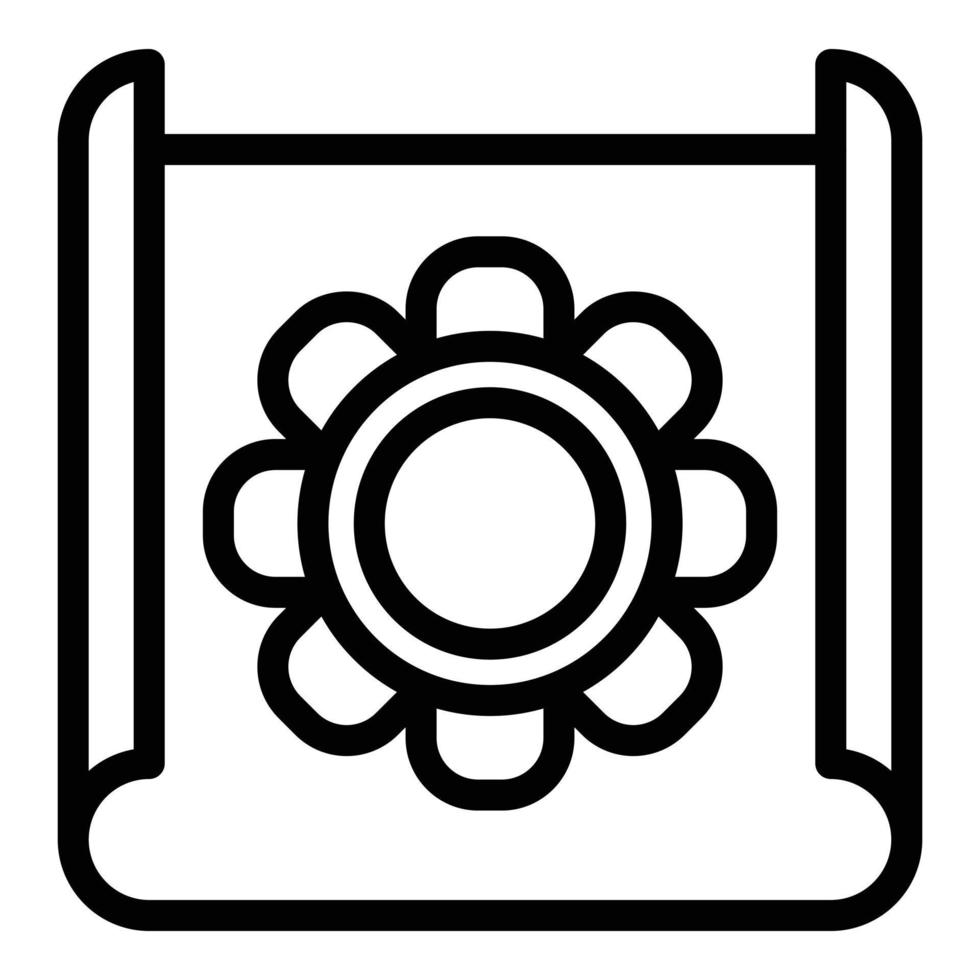 Business project icon outline vector. Online job vector