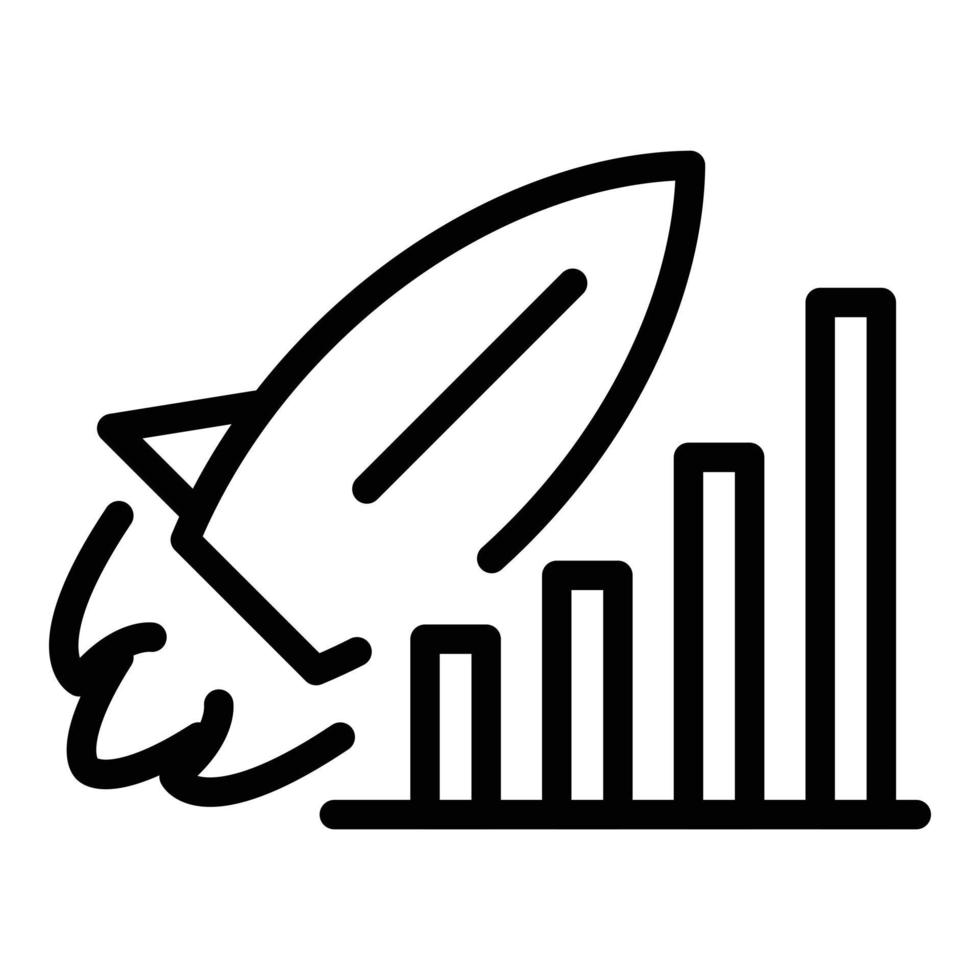 Management of startup icon outline vector. Work project vector