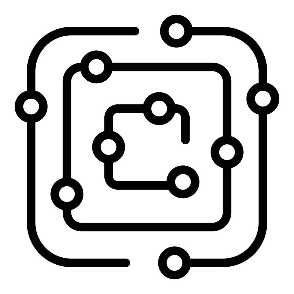 Business labyrint icon outline vector. Labyrinth maze vector