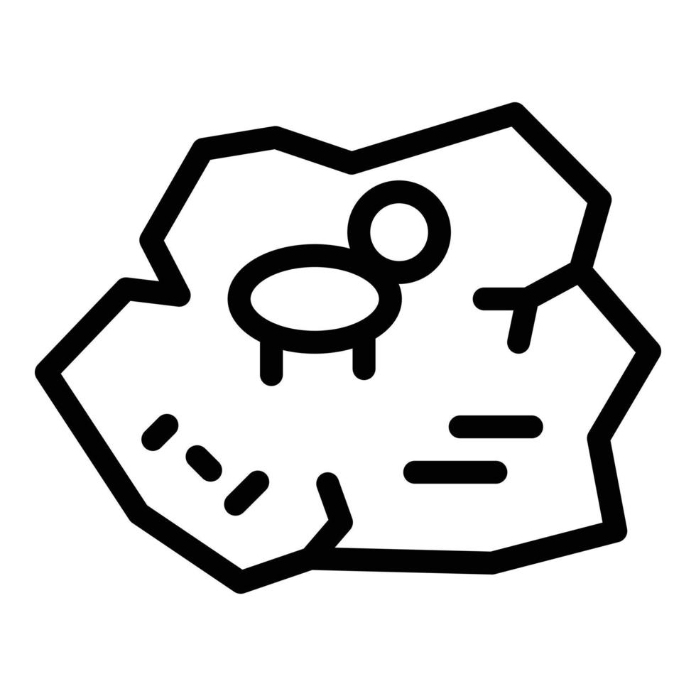 Expedition icon, outline style vector