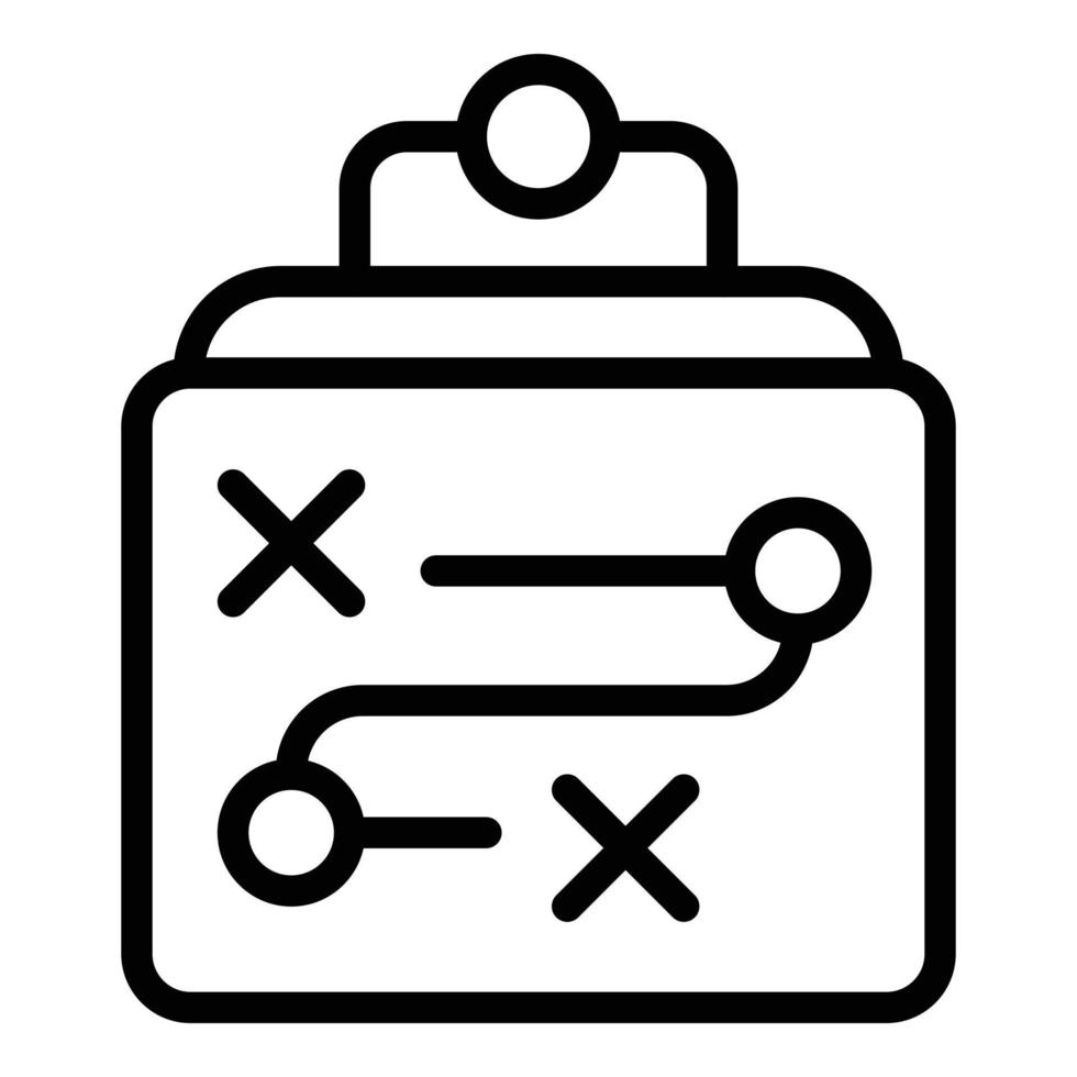 Business strategy icon outline vector. Success plan vector