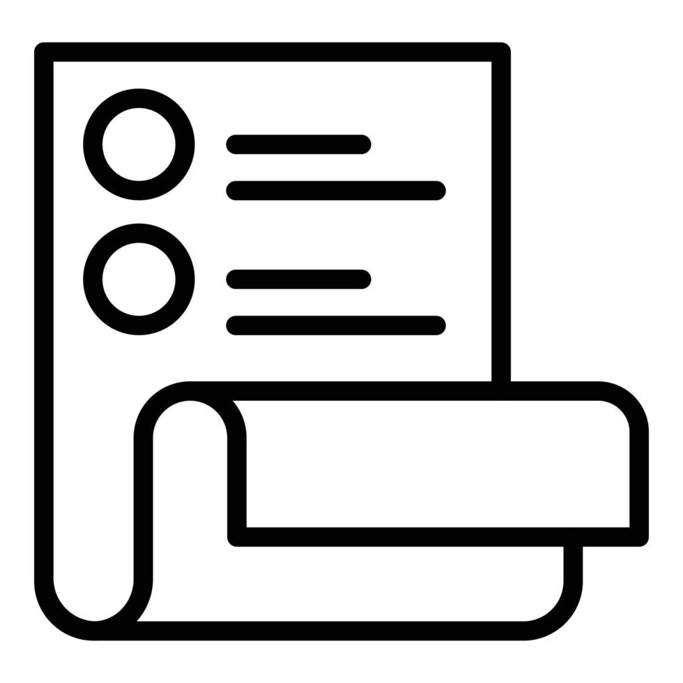 Product description icon outline vector. Compare product 15891046