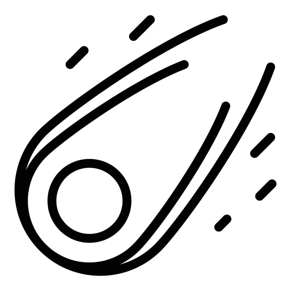 Space comet icon outline vector. Astronomy cosmos vector