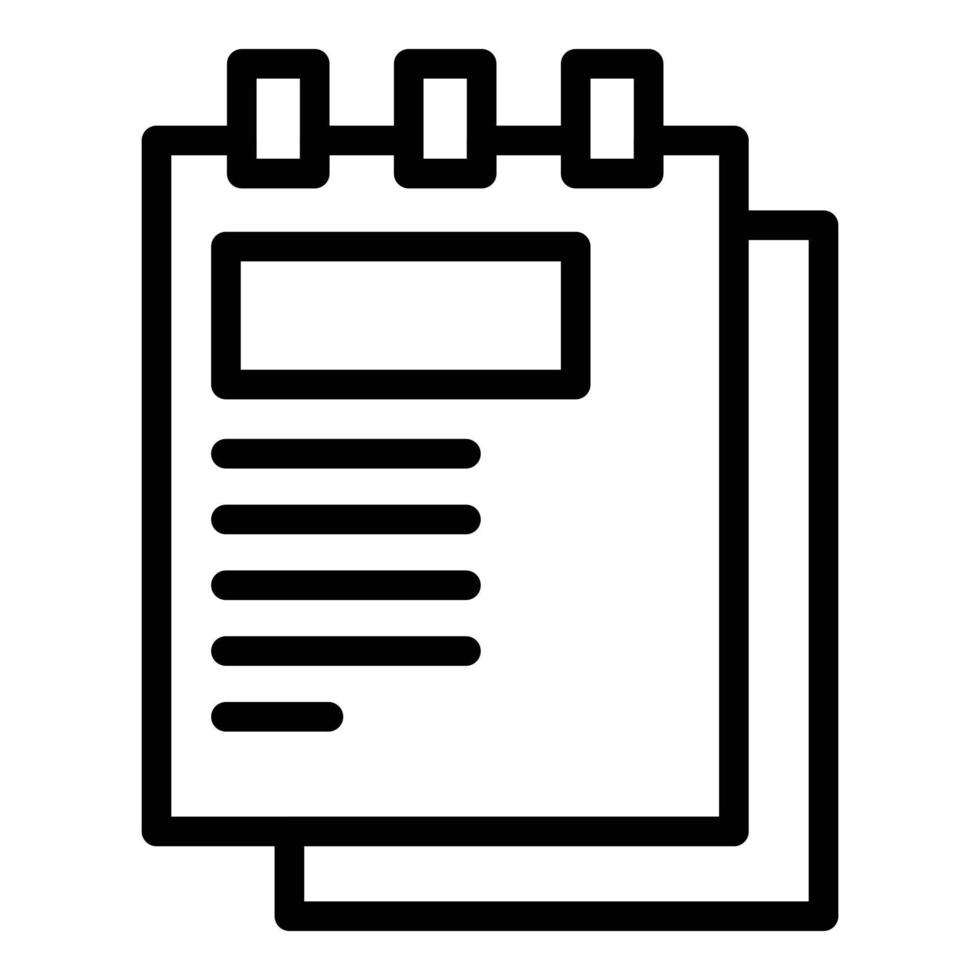 Manager clipboard icon outline vector. Office teamwork vector