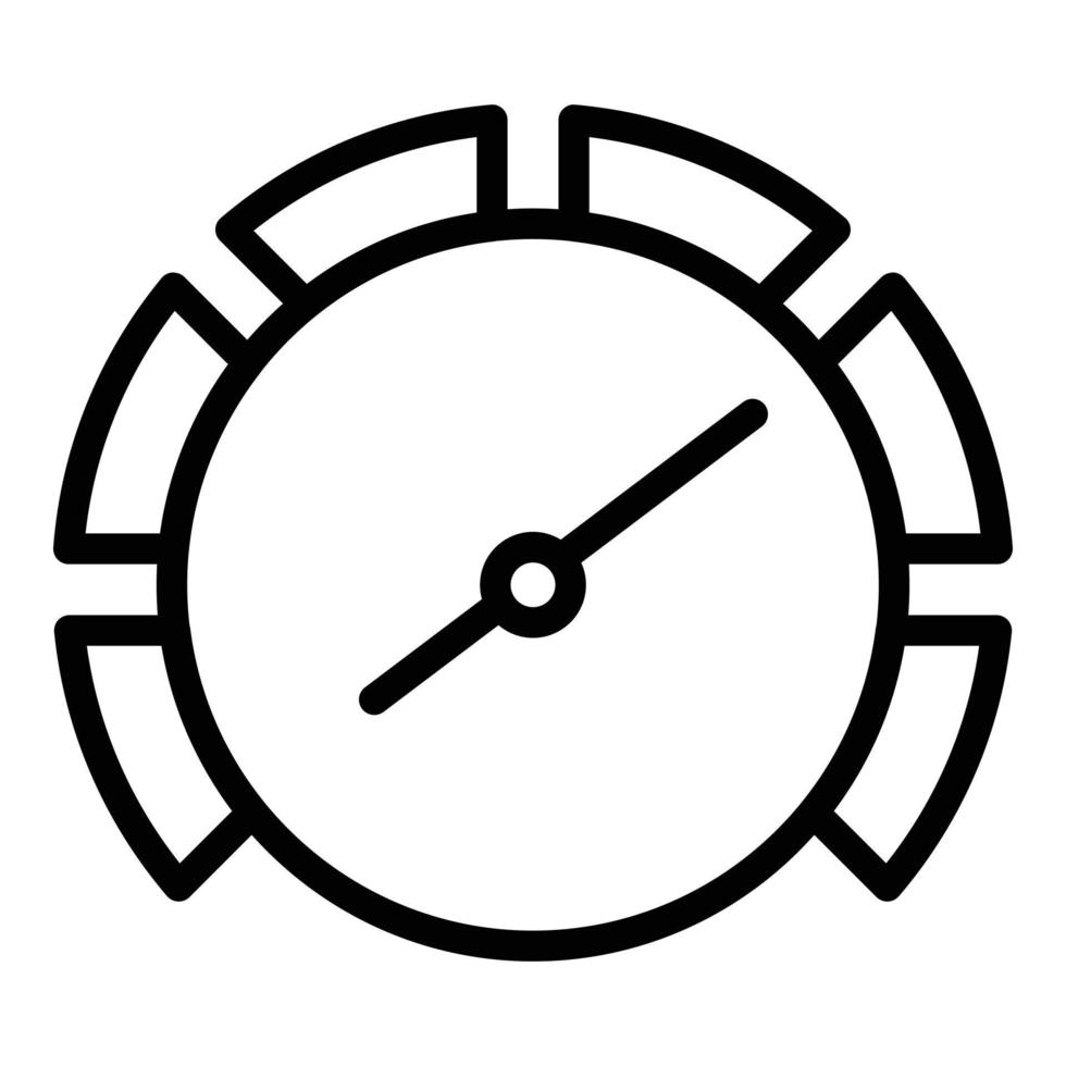 Car speed icon outline vector. Sport vehicle vector