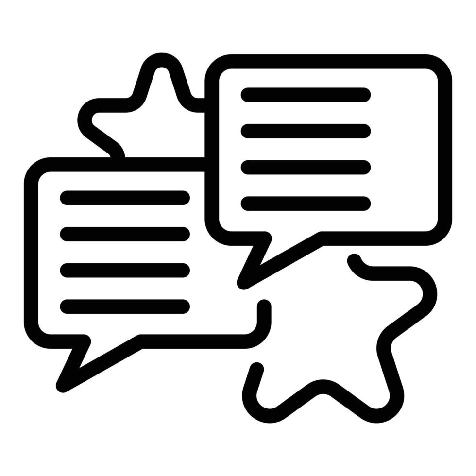 Chat management icon outline vector. Work job vector