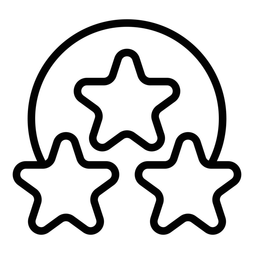 Rating manager icon outline vector. Work job vector