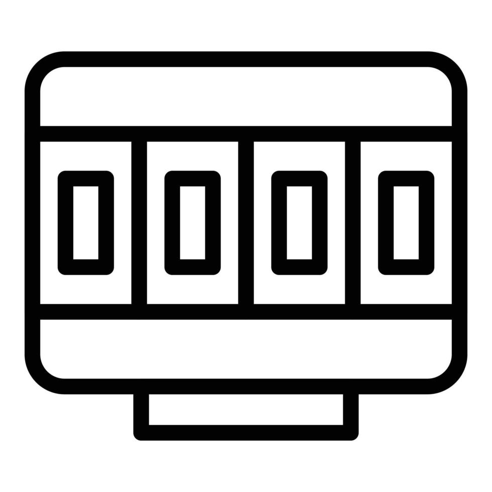 Taximeter travel icon, outline style vector