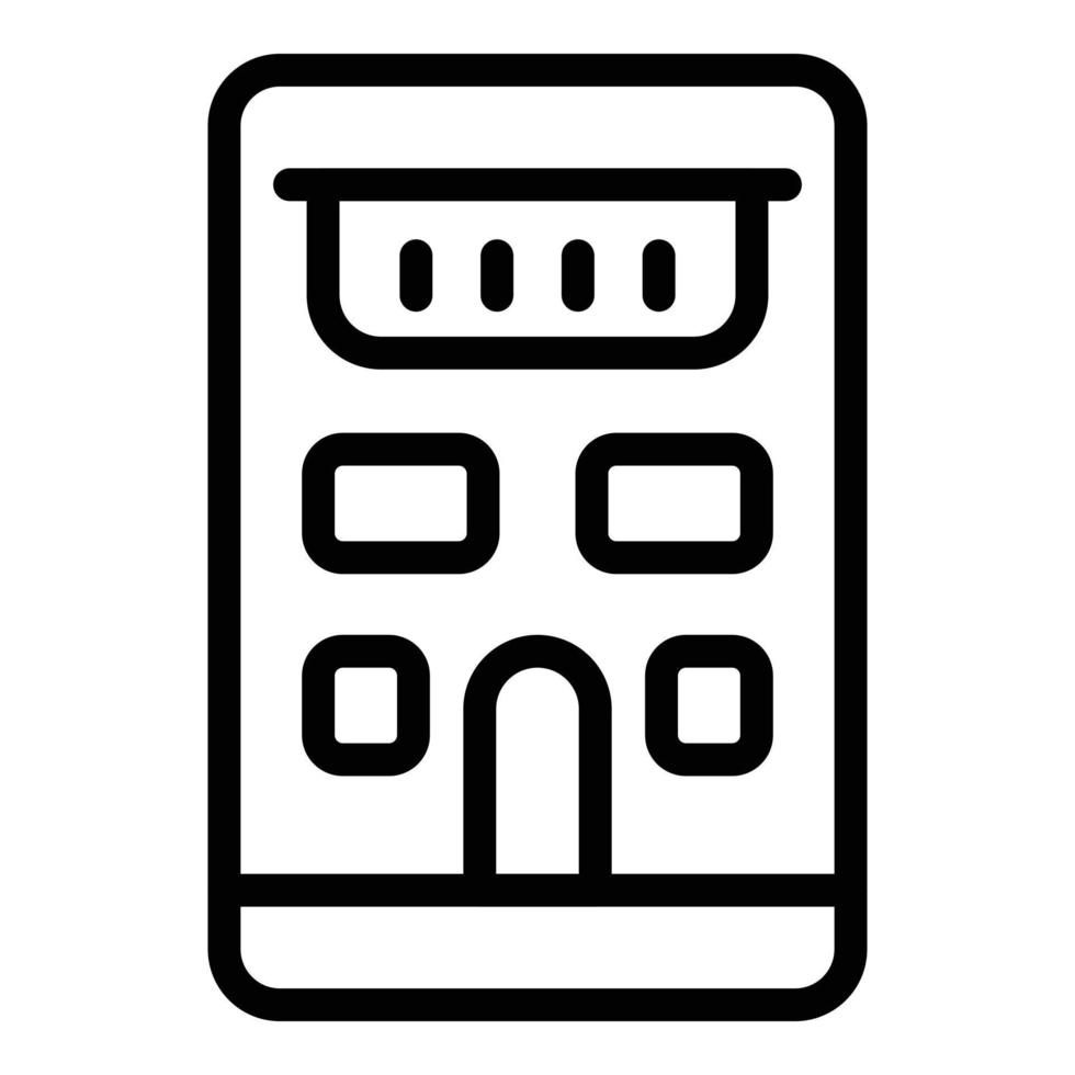 Infrared laser meter icon, outline style vector