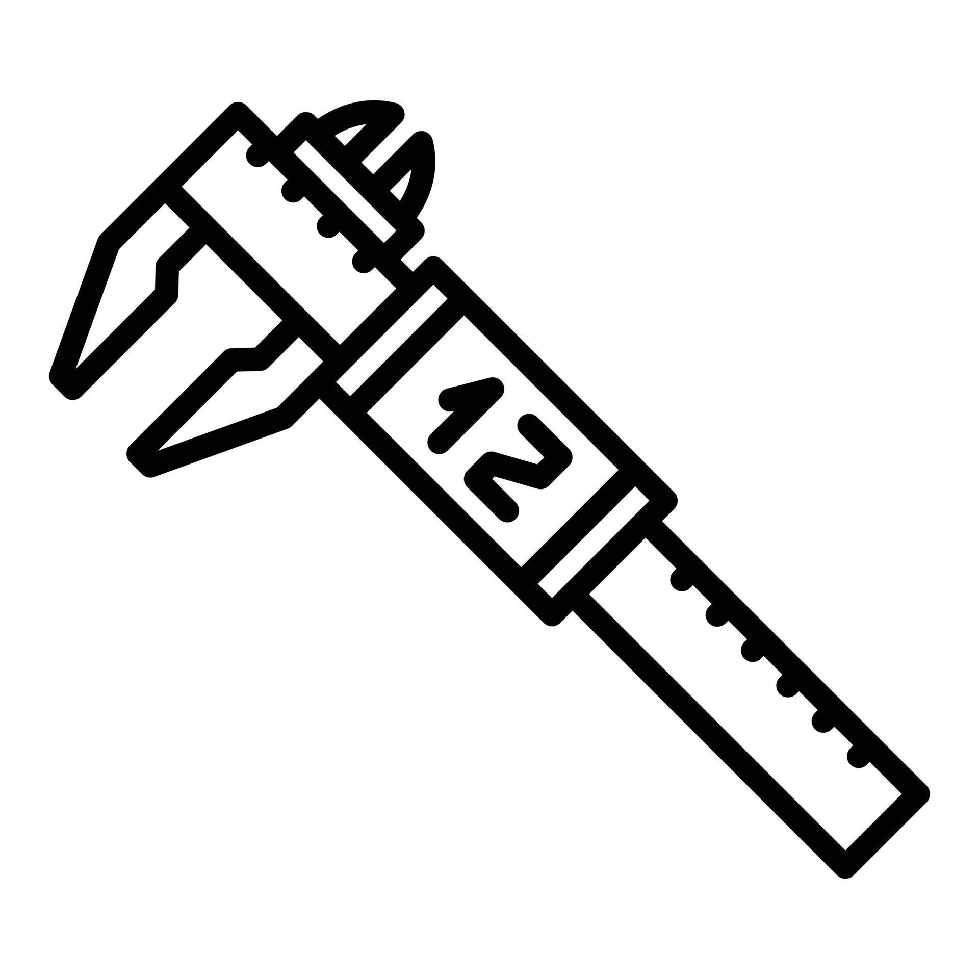 Digital micrometer object icon, outline style 15891679 Vector Art at