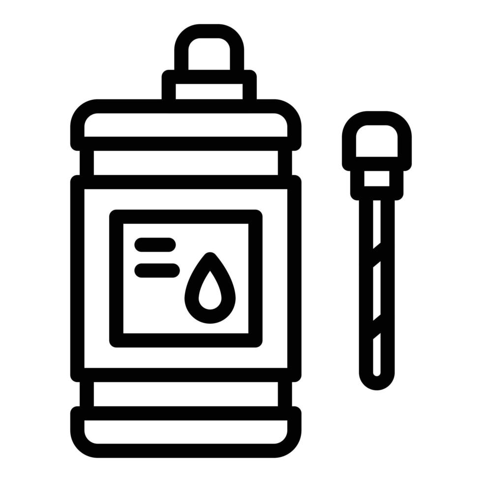Ph meter chemistry icon, outline style vector