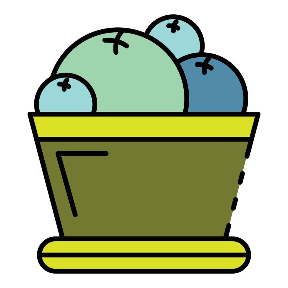 Suculent icon color outline vector